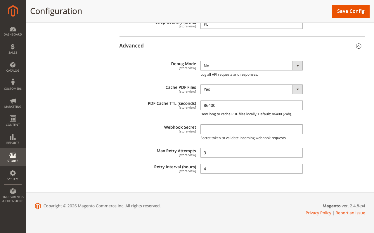 Admin panel overview